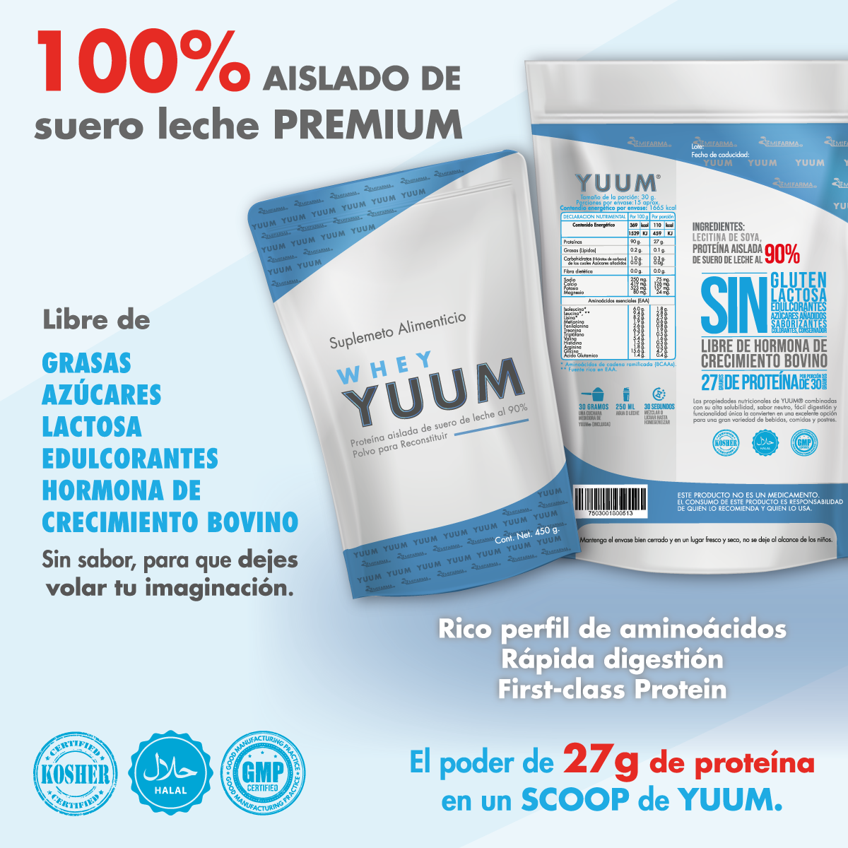 PROTEÍNA YUUM WHEY PREMIUM