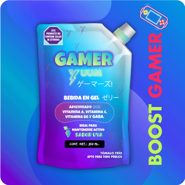 BEBIDA ENERGÉTICA Y VITAMÍNICA GAMER